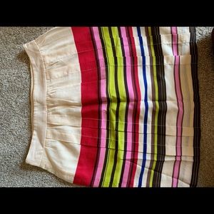 Loft stripped mini skirt